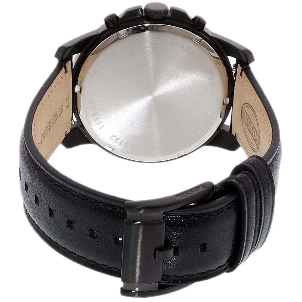 Men's Fossil Grant Analog Black Dial Watch - FS5132